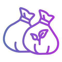 Obraz premium garbage bag Gradient icon