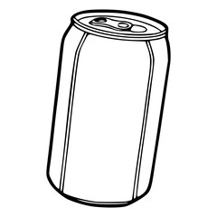 soda can outline vector