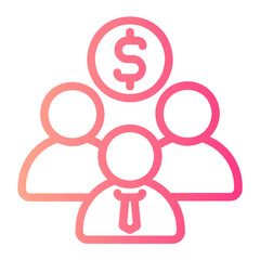 money gradient icon