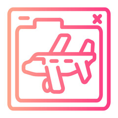 Obraz premium browser gradient icon