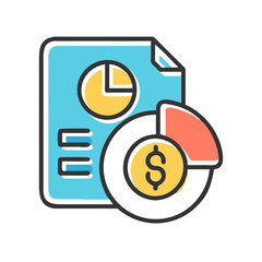  Budget Allocation Icon for Financial Management