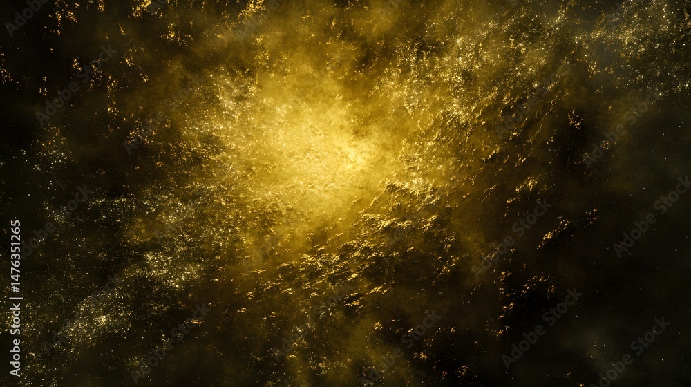 Aufkleber diffuse bioluminescent light in free space, abstract textures with medium noise detail