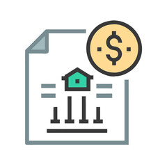  Economic Policy Icon Highlighting Financial Strategies