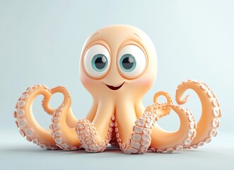 Cute Cartoon Octopus