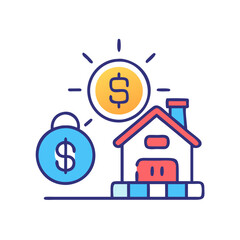  Key Emergency Loan Icon for Financial Support