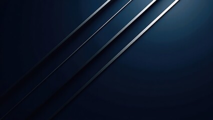 A sleek navy blue backdrop with subtle silver stripes, exuding professionalism and sophistication, perfect for tech or corporate presentations.