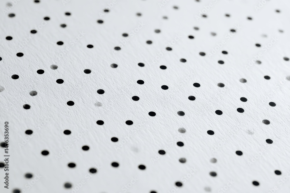 Poster a minimalist pattern showcasing random black dots on a pristine white surface for modern decor and d