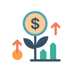 Obraz premium Unique Financial Growth Graphic for Finance