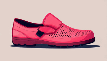 Side View Crocs Style Vector Shoe