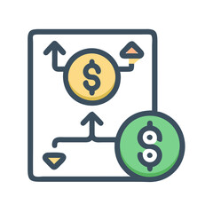  Financial Strategy Icon for Planning