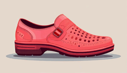 Side View Crocs Style Vector Shoe