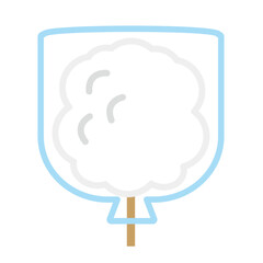 かわいい綿飴のイラスト