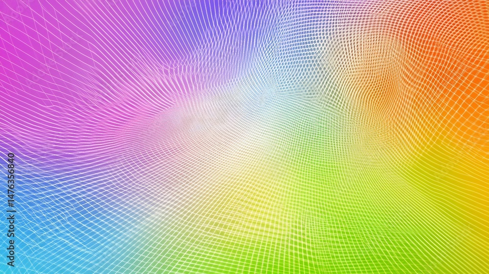 Poster rainbow gradient mesh background with soft transitions colorful and trendy for creative marketing vi