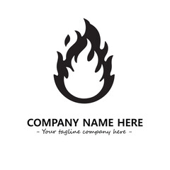 Fire Logo Company Design Illustration Vector Graphic Image