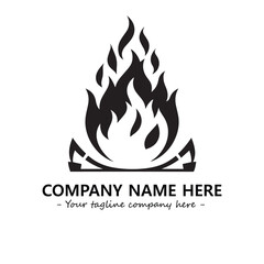 Fire Logo Company Design Illustration Vector Graphic Image