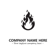 Fire Logo Company Design Illustration Vector Graphic Image