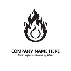 Fire Logo Company Design Illustration Vector Graphic Image