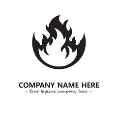 Fire Logo Company Design Illustration Vector Graphic Image