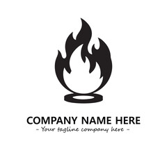 Fire Logo Company Design Illustration Vector Graphic Image