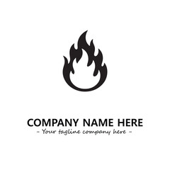 Fire Logo Company Design Illustration Vector Graphic Image
