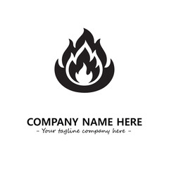 Fire Logo Company Design Illustration Vector Graphic Image