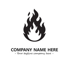 Fire Logo Company Design Illustration Vector Graphic Image