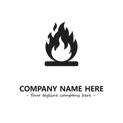 Fire Logo Company Design Illustration Vector Graphic Image