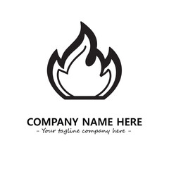 Fire Logo Company Design Illustration Vector Graphic Image