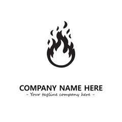 Fire Logo Company Design Illustration Vector Graphic Image