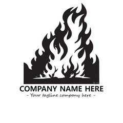 Fire Logo Company Design Illustration Vector Graphic Image