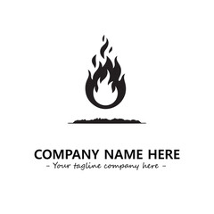 Fire Logo Company Design Illustration Vector Graphic Image