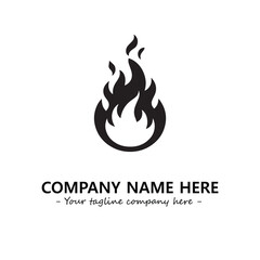 Fire Logo Company Design Illustration Vector Graphic Image