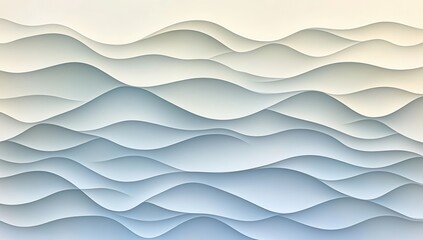 Obraz premium Abstract layered wavy mountain range