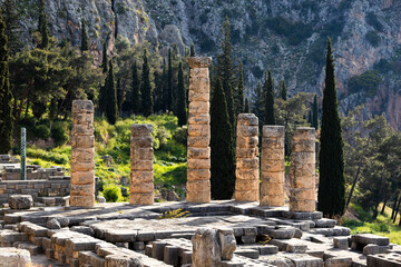 Temple of Apollo in Delphi, Greece