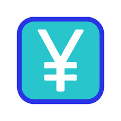 Obraz premium Financial Icon for Yen Currency Sign