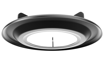 Black Metal Burner Grate for a Gas Stove, ast Iron Pot Support for a Gas Cooktop, Top View, Circular Gas Stove Burner Stand with Multiple Prongs, Trivet for Holding Pots and Pans on a PNG Transparent 