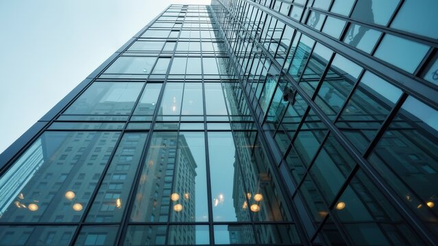 Modern glass curtain wall architecture