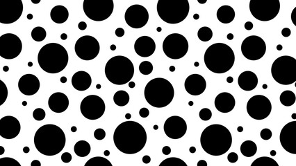 black circles on white background patterm