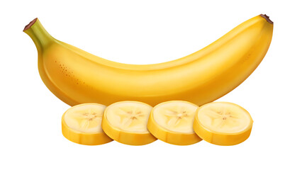 Bananas with slices.