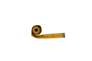 Measuring tape isolated on white background