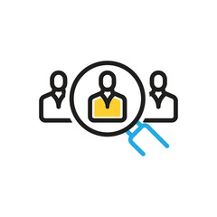 Multi color icon for personnel