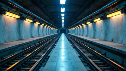 Obraz premium Indoor channel scene with a sense of technology