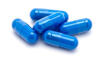 Pile of blue capsules (1)