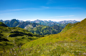 Fototapeta premium Allgau Alps, Oberstdorf, Bavaria, Germany, Europe.
