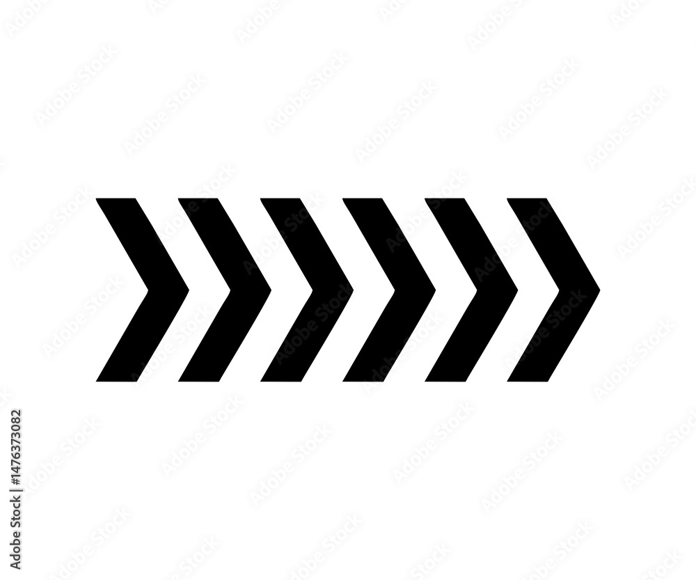 Poster dynamic moving arrow symbol. arrow moving dynamic sign. directional arrow sign illustration on trans