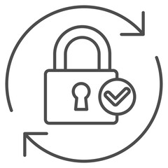 Locked  Icon Element For Design