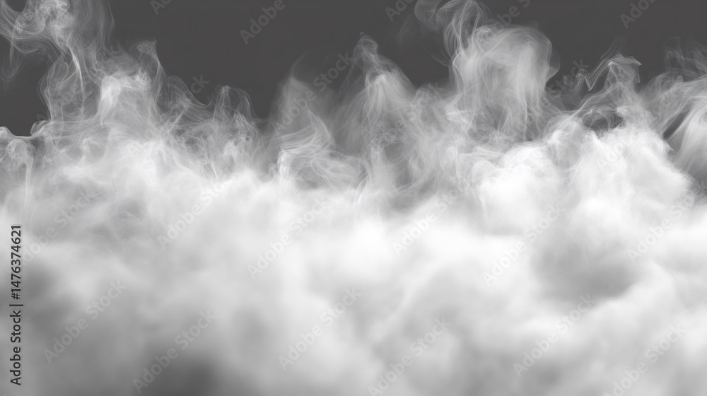 Poster smoke background with soft swirling fog and transparent edges mysterious and atmospheric for cinemat