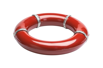 A red life preserver object