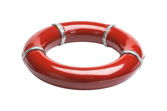 A red life preserver object