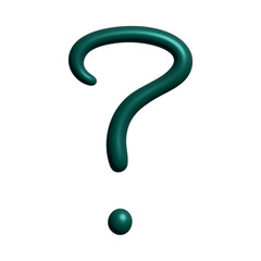 3d question mark clipart Single element for design